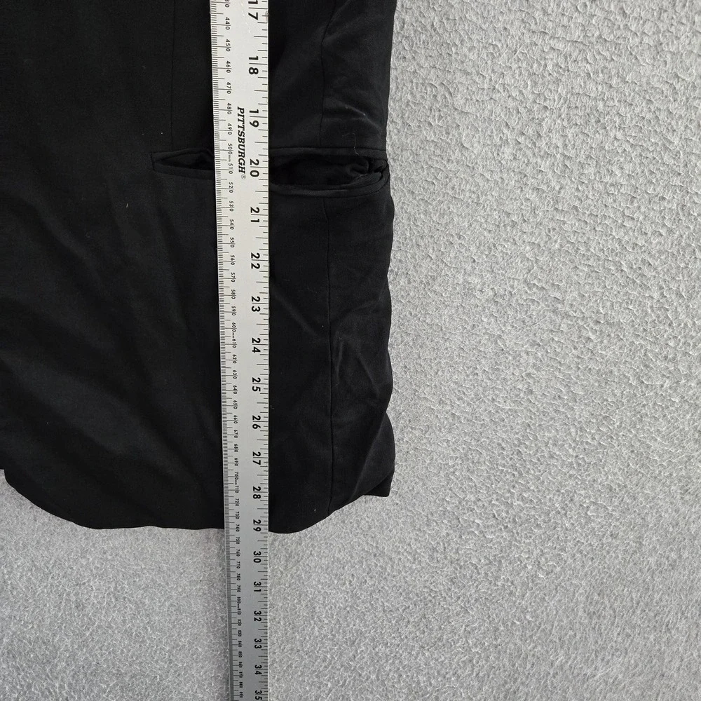 VINTAGE Hugo Boss Men Blazer 38S Black Wool Suit Jacket Button Long‎ Sleeve